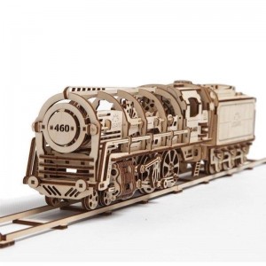 Locomotive – Puzzle 3d Mécanique en bois – Ugears France